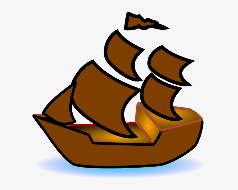 Brown Boat Svg Clip Arts 600 X 573 Px, transparent png download