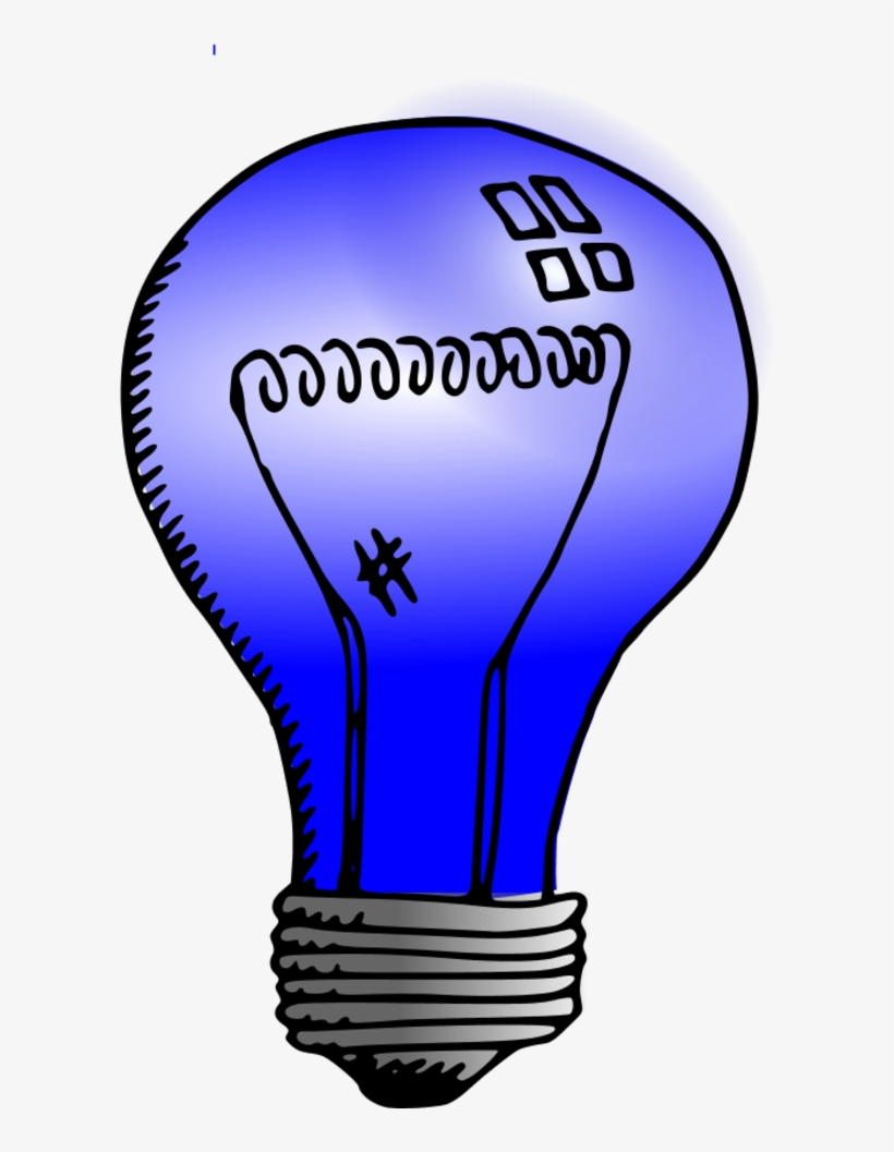Light Bulb Cartoon - Light Bulb Clip Art, transparent png download