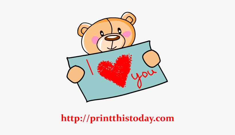Collection Of I Love You Clipart Pictures High Quality, - Love Clip Art Teddy Bear Png, transparent png download