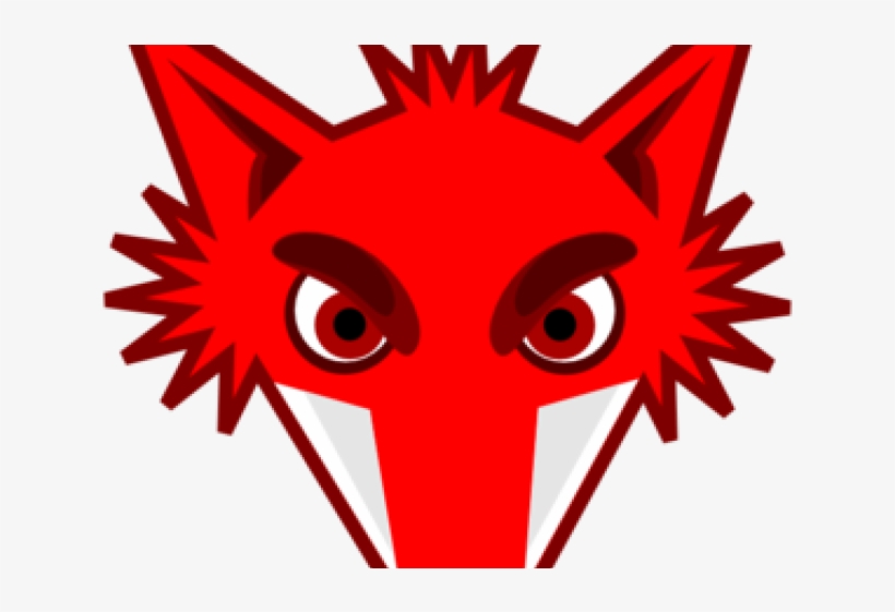 Red Fox Clipart - Cartoon Fox Head, transparent png download