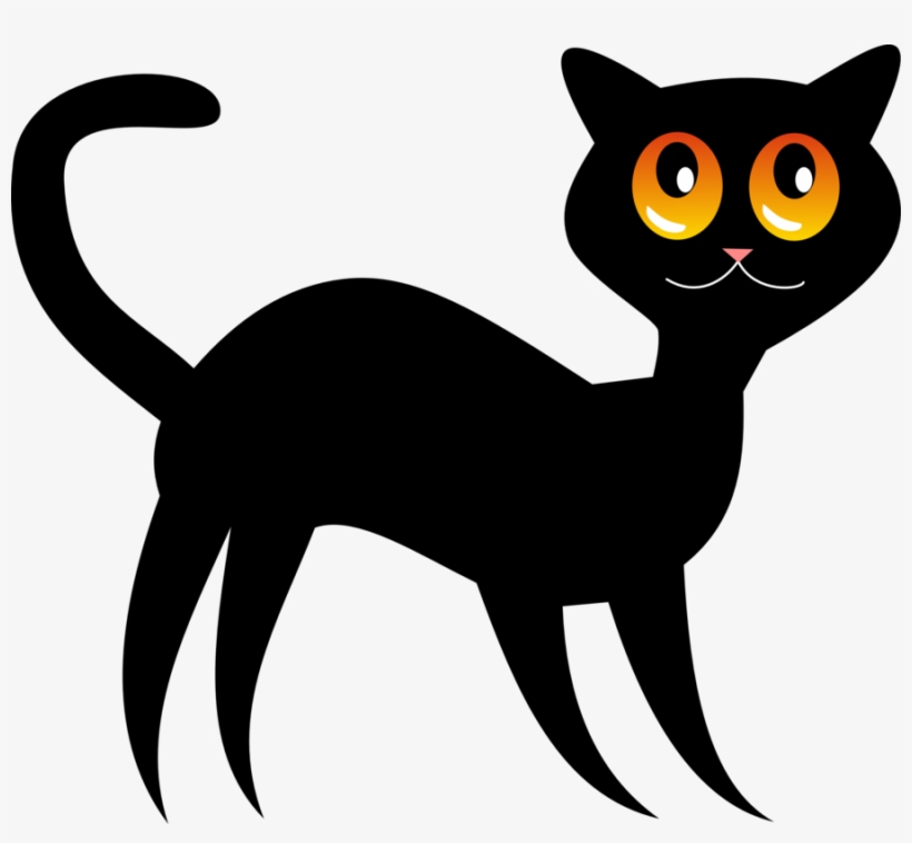 Black Cat By Up1ter On Clipart Library - Black Cat Clipart Png, transparent png download