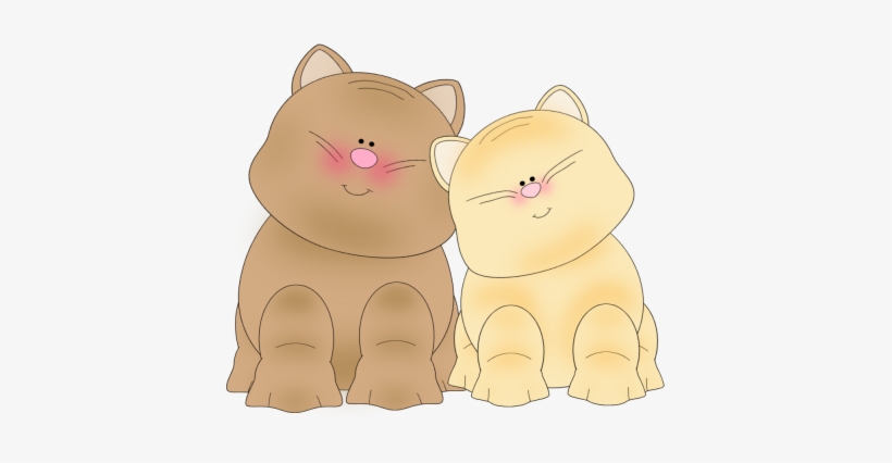 Two Cats Clipart, transparent png download