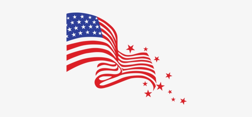 Happy Fourth Of July Flag - Fourth Of July Transparent, transparent png download