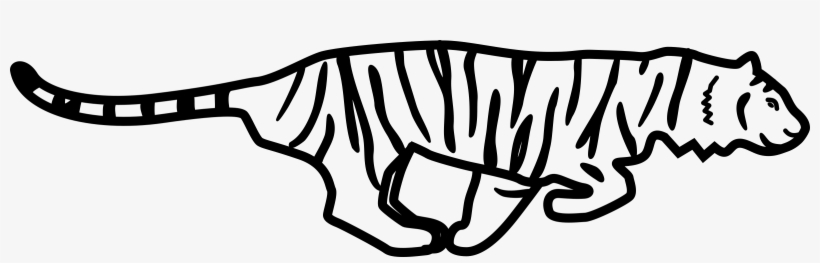 This Free Icons Png Design Of Tiger Sprinting, transparent png download