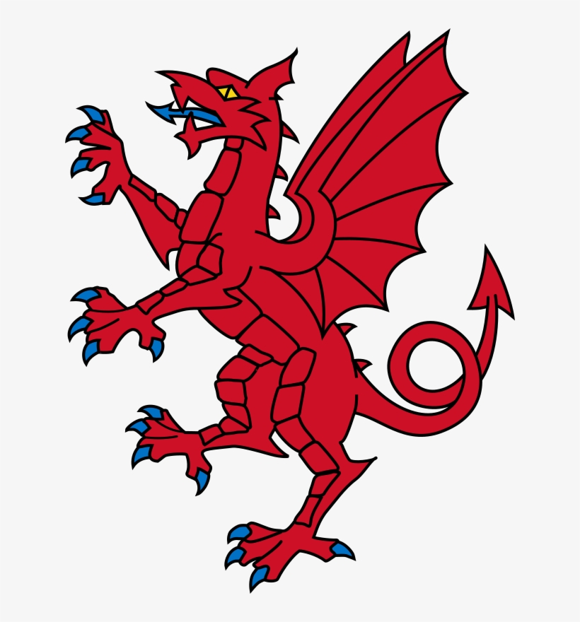 Dragon Free To Use Clip Art - Flag: Somerset, transparent png download