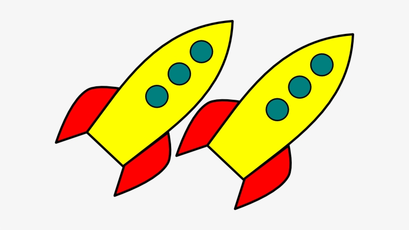 From Office Rocket Clipart Wikiclipart - Two Rockets Clip Art, transparent png download
