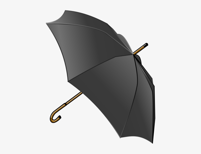 Black Umbrella Clipart Png, transparent png download