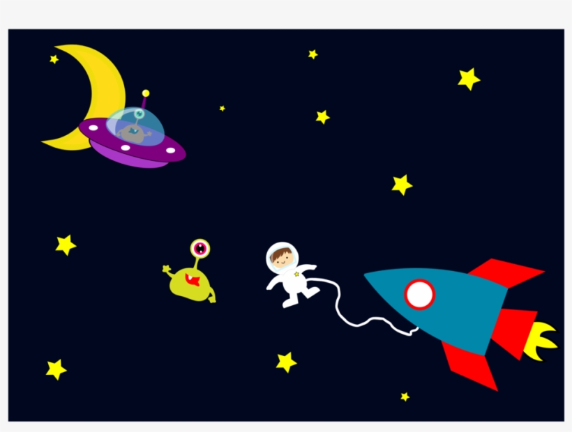 All Photo Png Clipart - Astronaut In Space Rocket, transparent png download
