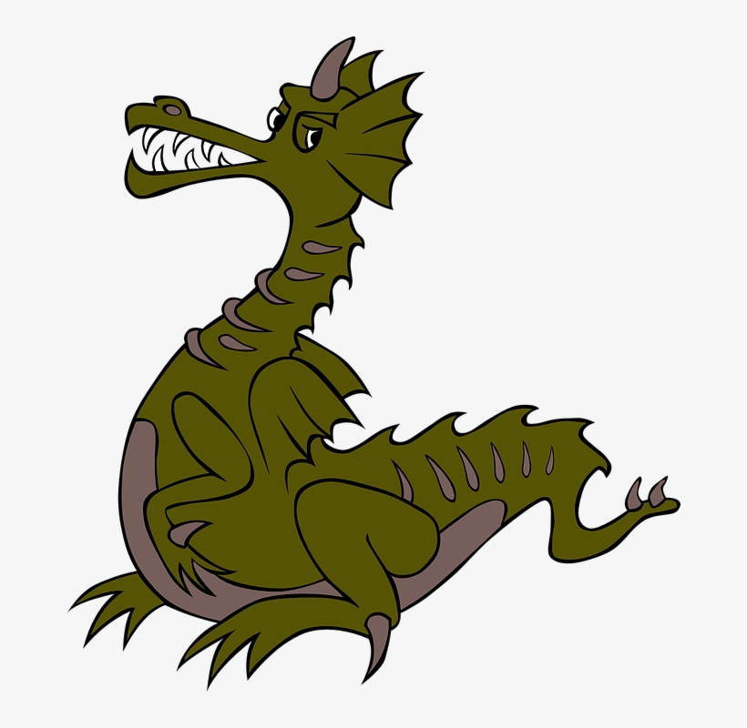 Chinese, Dragon Free Images On - Green Dragon Cartoon Png, transparent png download