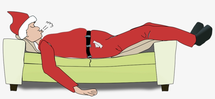 Nap Sleeping Sofa - Funny Christmas Greeting Card, transparent png download