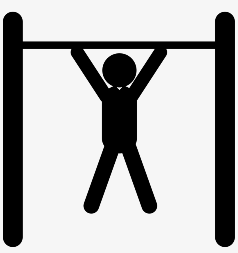 Dumbbell With Man Outline, transparent png download
