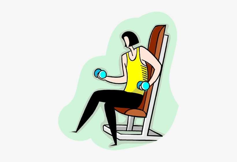 Woman Lifting Dumbbells Royalty Free Vector Clip Art - Perdida De Fuerza Gif, transparent png download
