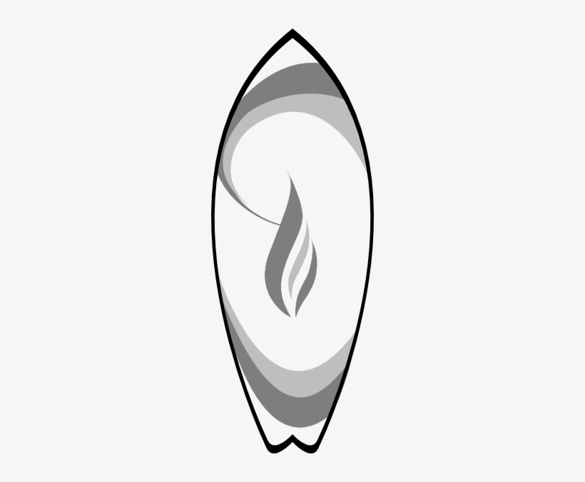 Original Png Clip Art File Surfboard Candle Black Svg, transparent png download