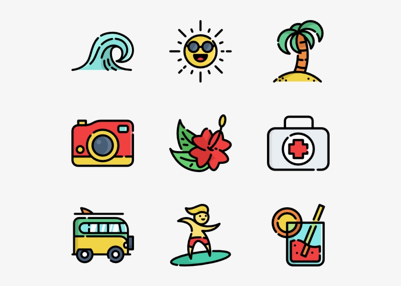 Surf - Park Cartoon Icon Png, transparent png download