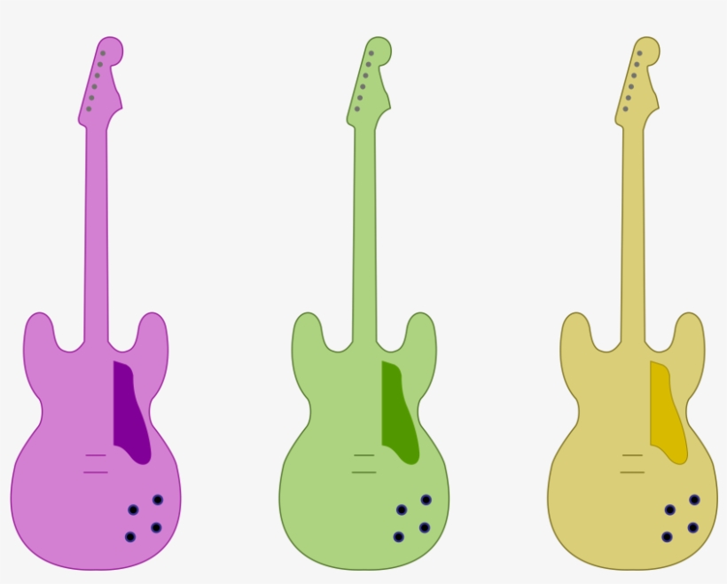 Guitar Outline - Guitars Png Outline, transparent png download