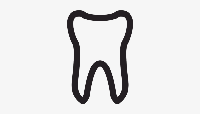 Tooth Outline Free Clipart - Clip Art, transparent png download