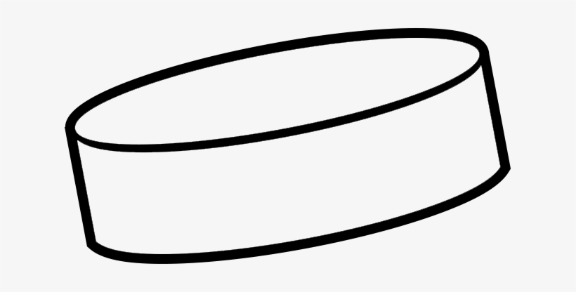 Edit Elements - Hockey Puck Black And White, transparent png download