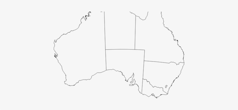 Banner Australian Map Outline Png K Pictures Full - Graphics, transparent png download
