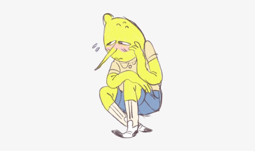 Lemongrab In His Casual Clothes, Blue Shorts And A - Cartoon, transparent png download