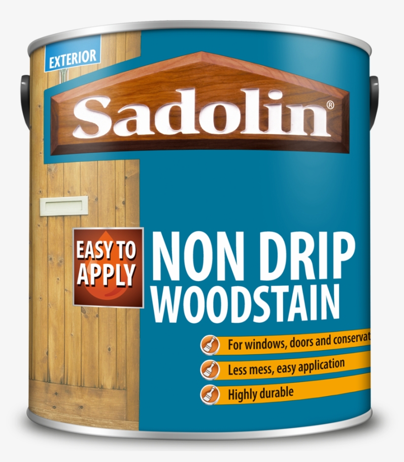 Sadolin Non Drip Woodstain Ebony - Sadolin Decking Stain And Protector Reviews, transparent png download