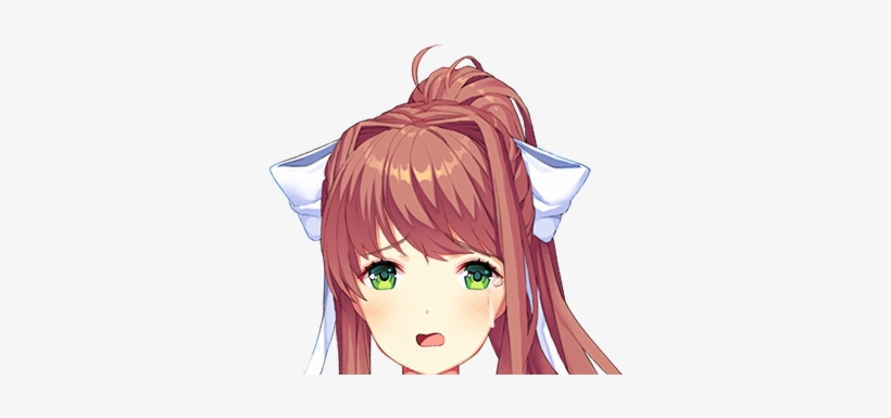 Welcome To Reddit, - Ddlc Monika Face Png, transparent png download