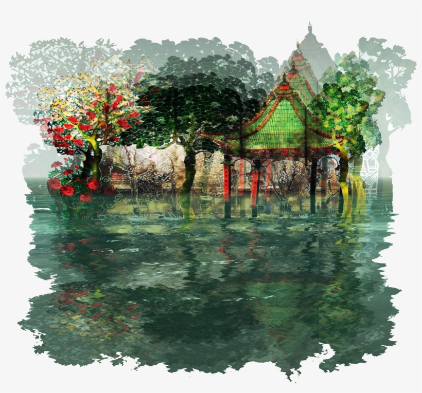 “shadow Pavilion” At Seen Sculptures Augmented Reality - Reflection, transparent png download