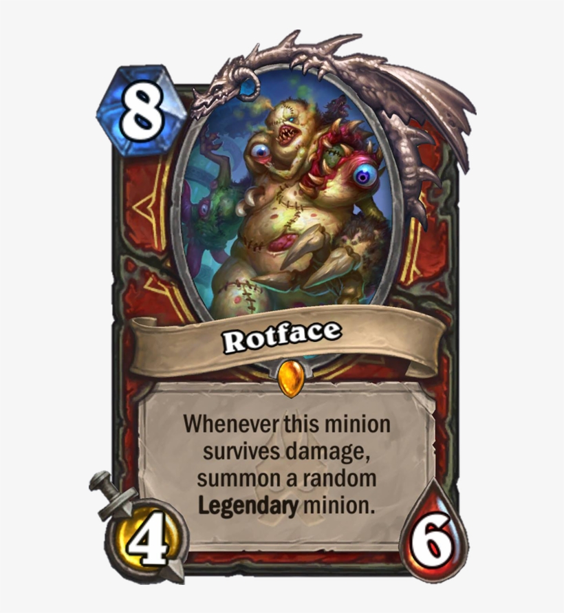 Rotface Card - Hearthstone Mech C Thun, transparent png download