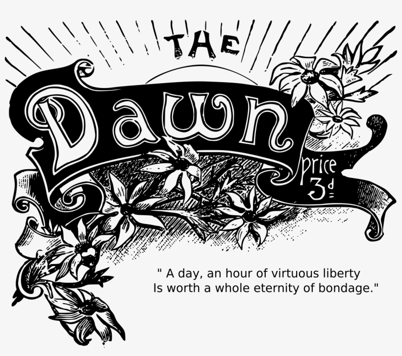 File Masthead The Dawn Picture Royalty Free Download - Dawn Club Louisa Lawson, transparent png download