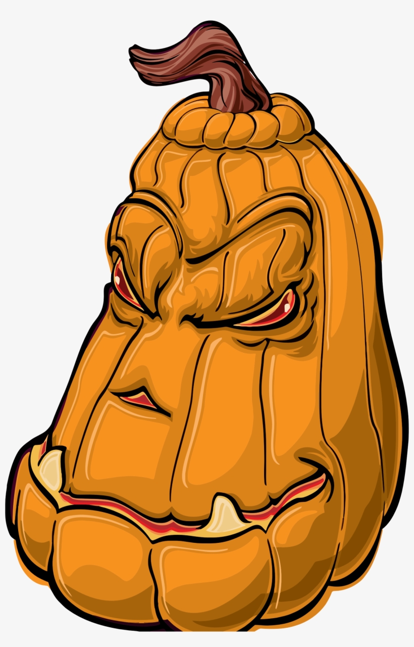 Vacation, Pumpkin Halloween Cartoon Happy Halloween - Halloween Pumpkin Tshirt Design, transparent png download