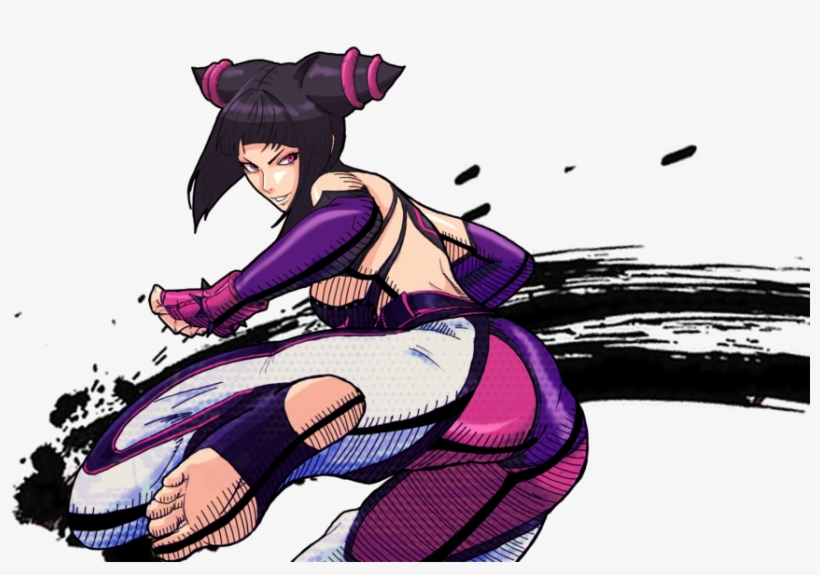 A Portrait I Did For Our Cvs3 Mugen Project This Time - Juri Street Fighter Png, transparent png download