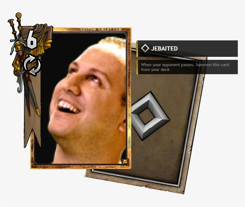 Jebaited - Geralt Axii, transparent png download