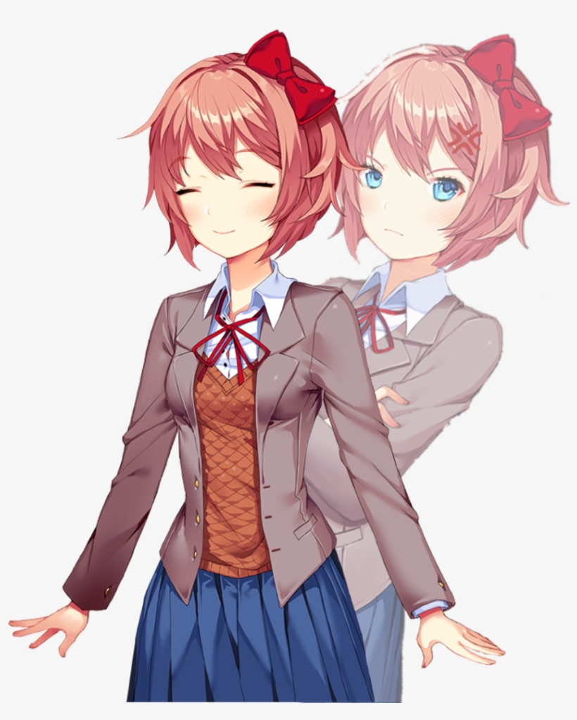 Metaa Sayori Template That I Made - Sayori I May Be Rad But I M Also Sad, transparent png download