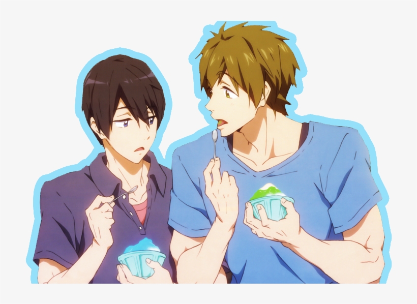 Crow & Fish Bois - Haru And Makoto Transparent, transparent png download