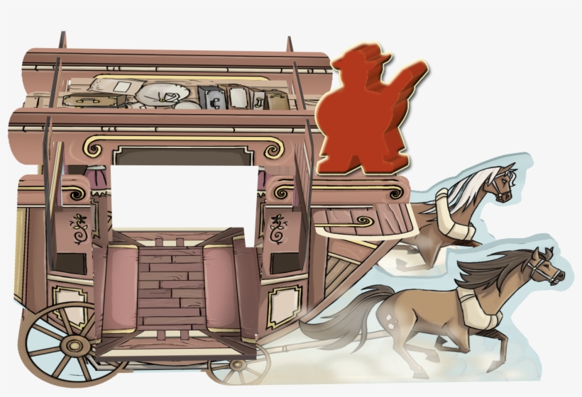 Colt Express Horses & Stagecoach, transparent png download