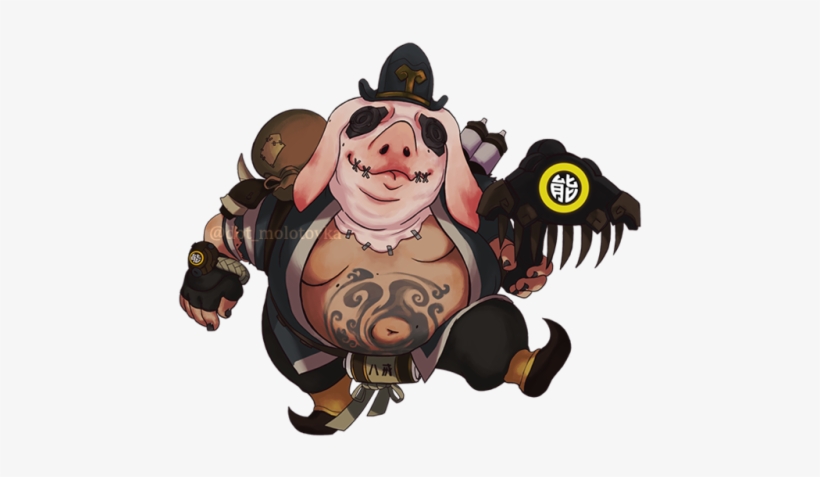 Svg Royalty Free Library Bajie Tumblr - Transparent Roadhog, transparent png download