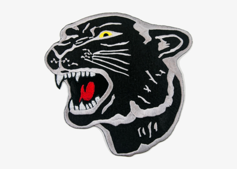 1364 Black Panther Patch 8" - Glen Rock High School Panther, transparent png download