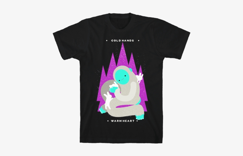 Cold Hands Warm Heart Yeti Mens T-shirt - Reclaiming My Time Meme, transparent png download