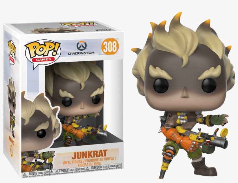Overwatch Junkrat Vinyl Figure Popcultcha - Funko Pop Overwatch Junkrat, transparent png download