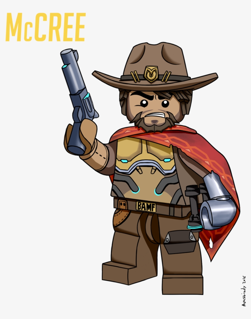 Lego Mccree By Avastindy On Deviantart - Lego Mccree, transparent png download