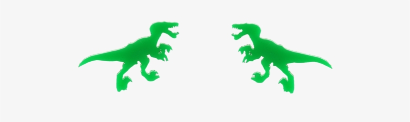 Velociraptor Earrings In Green - Earring, transparent png download