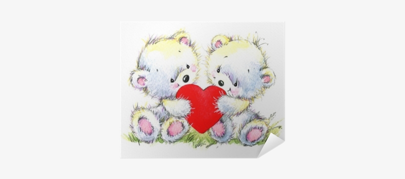 Valentines Day Watercolor Background - Watercolor Painting, transparent png download