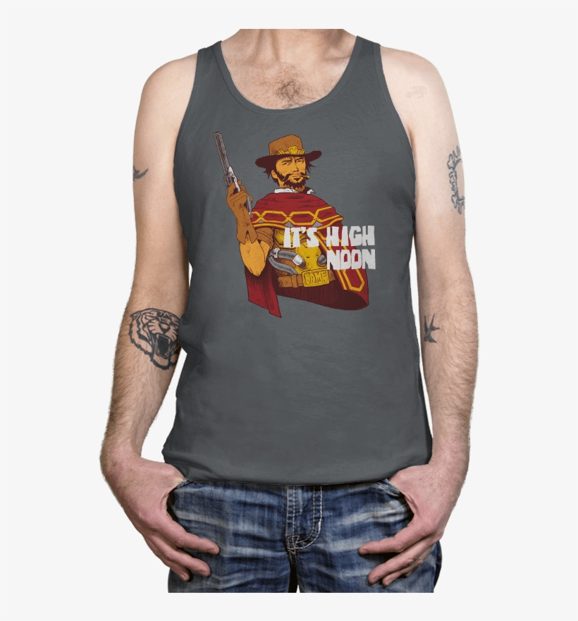 Clint Mccree - Tanktop - Tanktop - Ript Apparel - Ript Apparel The Bart Knight - Tanktop Navy, transparent png download