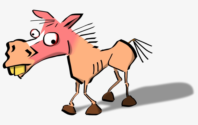 Crazy Horse Memorial Mule Cartoon Drawing - Grammar Matters, transparent png download
