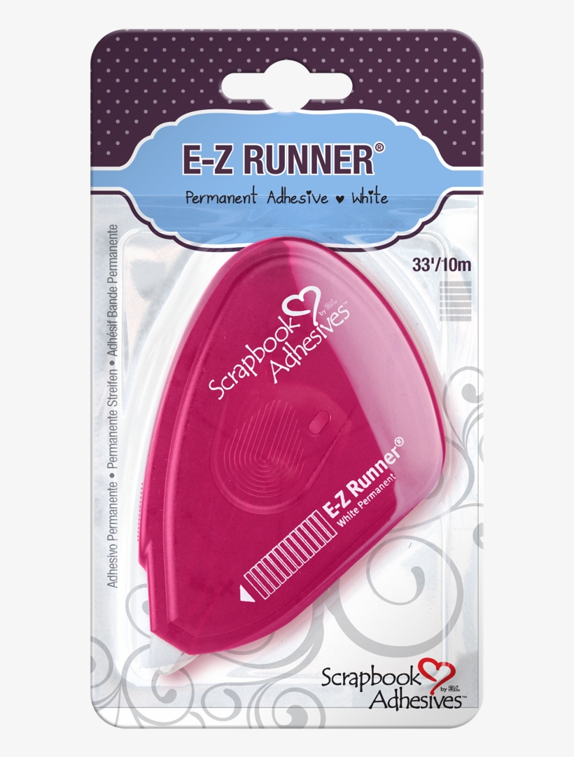E-z Runner Permanent Strips Original Dispenser, 33ft/10m, transparent png download
