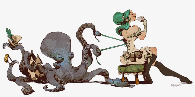 Deviant Artist-brian Kesinger - Otto And Victoria Tattoo, transparent png download