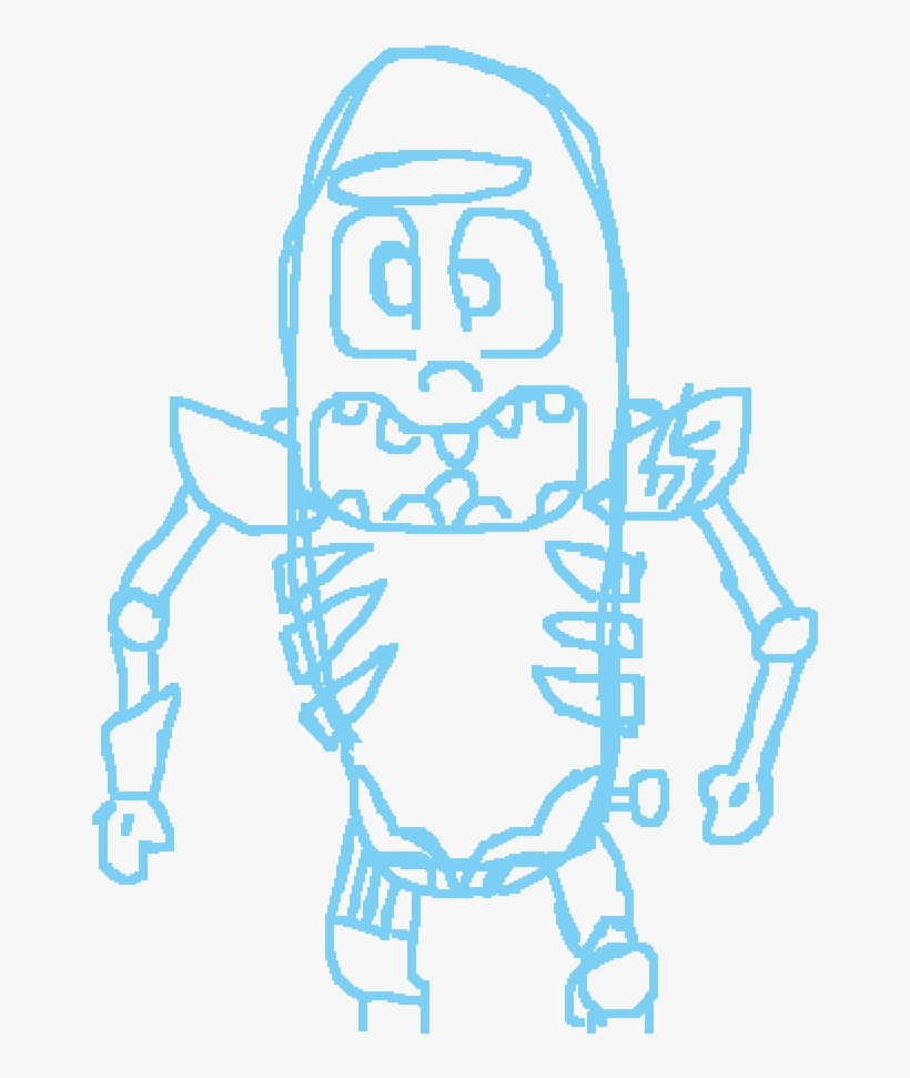 Pickle Rick W - Sketch, transparent png download