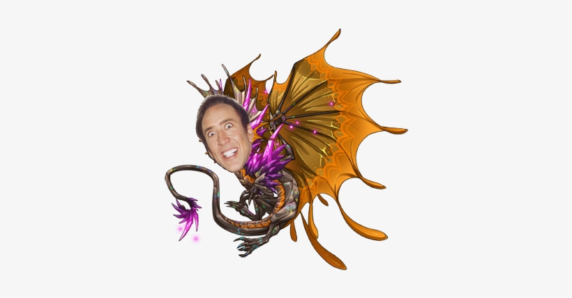 Are You Telling Me The Lumine Virius Was Nicolas Cage - Flight Rising Dragon Cute, transparent png download