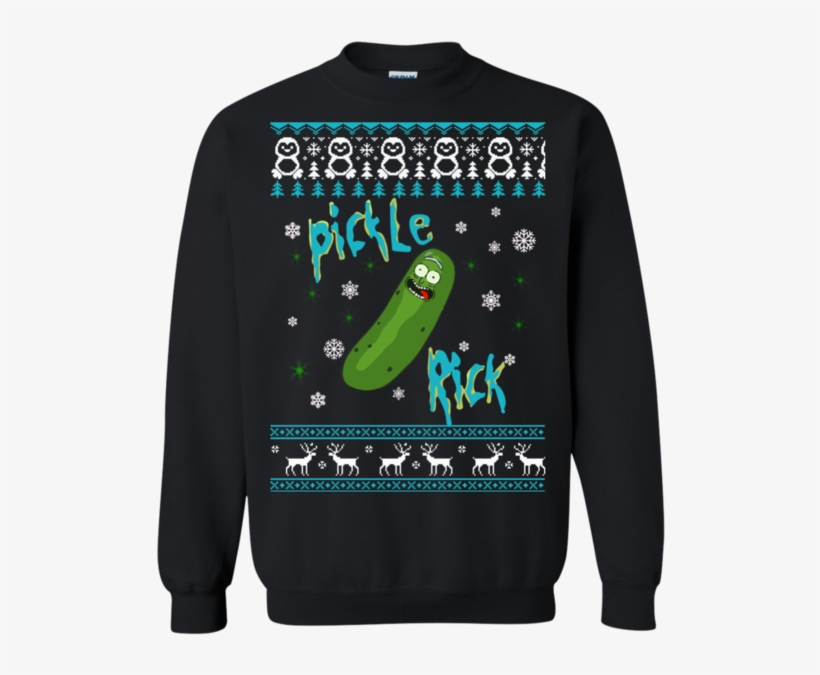 Rick And Morty - Merry Pitmas Pitbull Christmas Sweater, Shirt, Hoodie, transparent png download