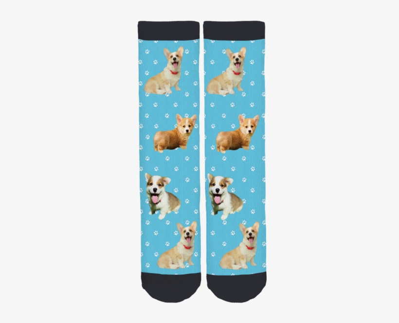 My Fav Corgi Crew Socks - Rhea The Naked Birdie Socks, transparent png download