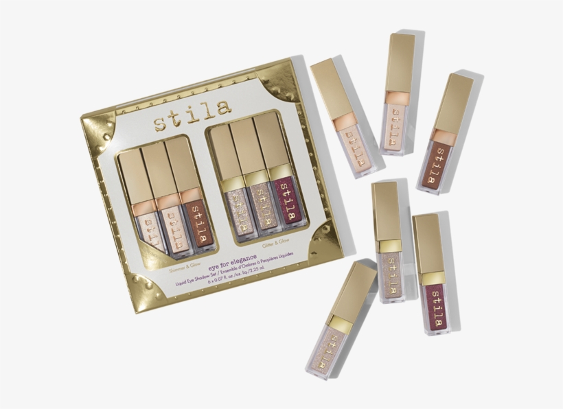 Vivid & Vibrant Shimmer & Glow Kit - Stila Eye For Elegance Liquid Eye Shadow Set, transparent png download